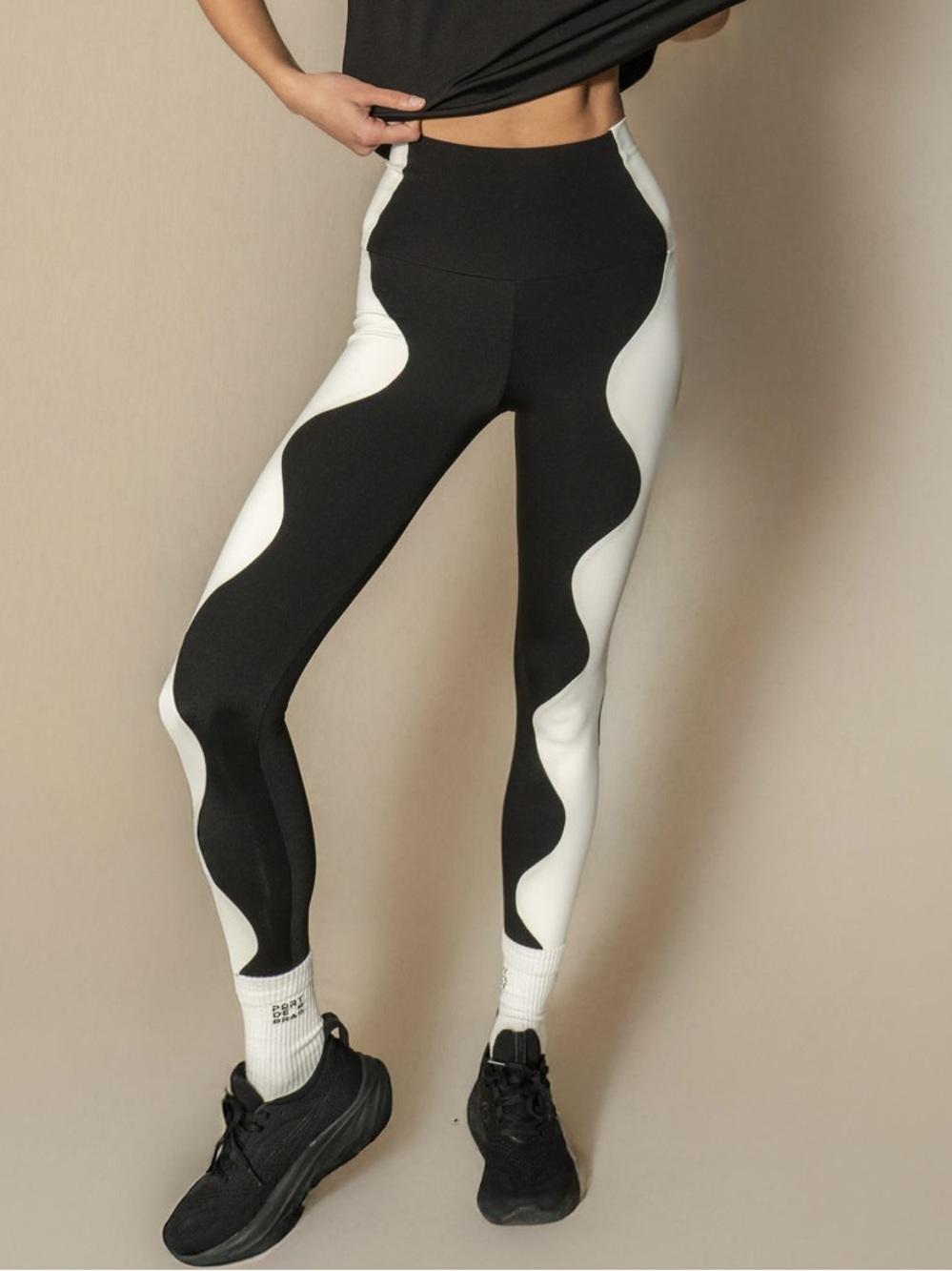 NWT Port de Bras Wave Legging - Black & Chantilly